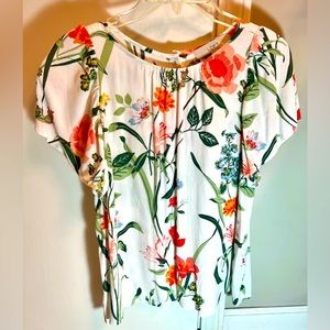 Loft floral print top Size Small